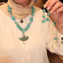 Load image into Gallery viewer, Alya Set - Natural Turquoise Stones
