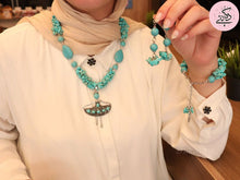 Load image into Gallery viewer, Alya Set - Natural Turquoise Stones
