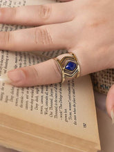Load image into Gallery viewer, Gehad Agate Ring - Pure Copper

