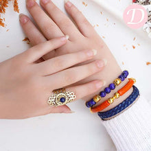 Load image into Gallery viewer, Hoor Leather Bracelet Set
