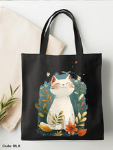Load image into Gallery viewer, Cat Tote Bag - Linen
