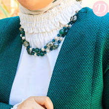 Load image into Gallery viewer, Ohood Agate Necklace - Green Agate
