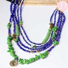 Load image into Gallery viewer, Oro Crystal Necklace - Seashell and Crystal
