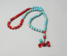 Load image into Gallery viewer, Al-Fardoos Rosary - Turquoise and Red Agate

