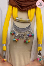 Load image into Gallery viewer, Yellow Arabic Necklace Scarf
