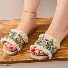 Load image into Gallery viewer, Sohila Slippers - Linen
