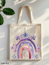 Load image into Gallery viewer, Purple Tote Bag - Linen
