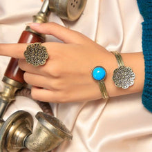 Load image into Gallery viewer, Aster Vintage Set - Turquoise and Pure Copper
