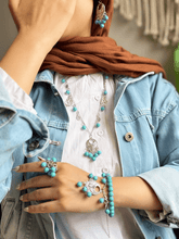 Load image into Gallery viewer, Salama Elegant Set - Turquoise Stones
