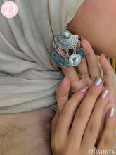 Load image into Gallery viewer, Heba Earrings - Silver Metal
