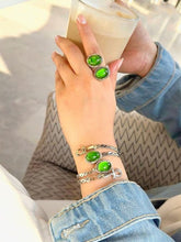 Load image into Gallery viewer, Life Key Set With Stones - Silver Plated
