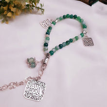 Load image into Gallery viewer, Alhamd Agate Rosary - Silver Plated
