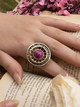 Load image into Gallery viewer, Wheel Agate Ring - Pure Copper
