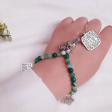 Load image into Gallery viewer, Alhamd Agate Rosary - Silver Plated
