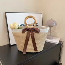 Load image into Gallery viewer, Yomna Beach Bag - Wicker
