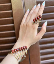 Load image into Gallery viewer, Amar Set - Copper and Agate
