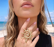Load image into Gallery viewer, Sun Rays Ring - Stainless Steel
