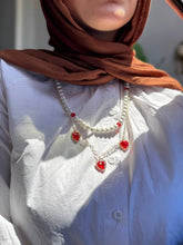 Load image into Gallery viewer, Red Heart Set - Pearl Stones
