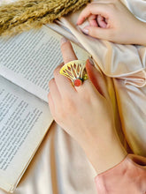Load image into Gallery viewer, Ela Lotus Ring - Pure Copper
