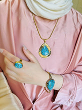 Load image into Gallery viewer, The Wonderful Turquoise Set - Gold And Silver Plated
