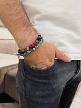 Load image into Gallery viewer, Hamza Set - Agate Bracelets

