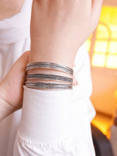 Load image into Gallery viewer, Quinn Bangle Set - Silver Plated
