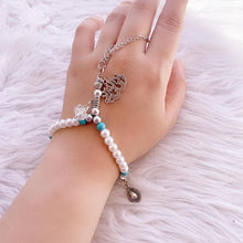 Load image into Gallery viewer, Waten Rosary - Pearl And Turquoise Stones

