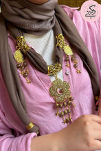 Load image into Gallery viewer, Brown Necklace Scarf
