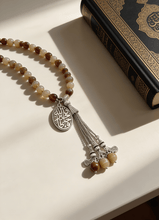 Load image into Gallery viewer, Brown Shades Rosary - Agate Stones
