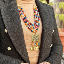 Load image into Gallery viewer, Nevo Agate Set - Gold Plated
