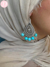 Load image into Gallery viewer, Habiba Earrings - Silver Metal
