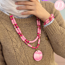 Load image into Gallery viewer, Rosa Set - Rosmary Rubbers with Natural Shell Pendant
