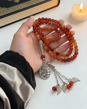 Load image into Gallery viewer, Shades of Red Rosary - Agate Stones
