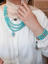 Load image into Gallery viewer, Dalia Set - Natural Turquoise Stones
