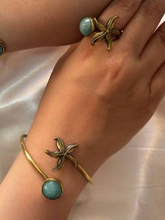 Load image into Gallery viewer, Starfish And Agate Stone Set - Pure Copper
