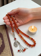 Load image into Gallery viewer, Shades of Red Rosary - Agate Stones
