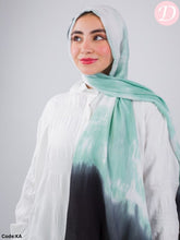 Load image into Gallery viewer, Rock Stone Scarf - Tie-Dye Cotton - Turquoise
