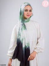 Load image into Gallery viewer, Rock Stone Scarf - Tie-Dye Cotton - Green
