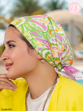 Load image into Gallery viewer, Safaa Scarf - Cotton And Satin
