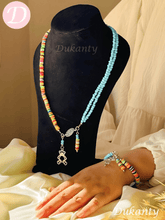 Load image into Gallery viewer, Dalida Set - Agate And Rubber Stones
