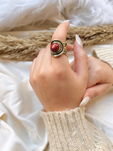 Load image into Gallery viewer, Qamar Agate Ring - Pure Copper
