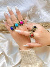 Load image into Gallery viewer, Qamar Agate Ring - Pure Copper
