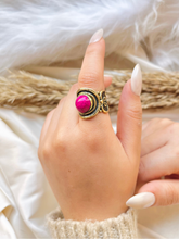 Load image into Gallery viewer, Qamar Agate Ring - Pure Copper

