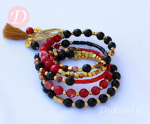 Load image into Gallery viewer, Red Agate Stones Elegant Set
