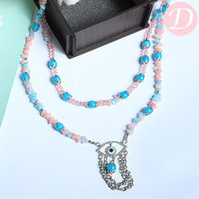 Load image into Gallery viewer, Blue Eye Necklace - Silver Plated
