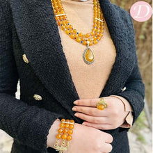Load image into Gallery viewer, Jamila Agate Set - Gold Plated
