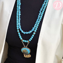 Load image into Gallery viewer, Lilian Turquoise Set - Gold Metal
