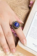 Load image into Gallery viewer, Qamar Agate Ring - Pure Copper
