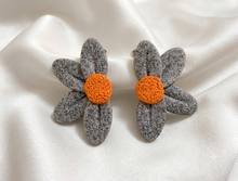 Load image into Gallery viewer, Rose Earrings - Leather
