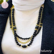 Load image into Gallery viewer, Dalida Necklace - Onyx Stone
